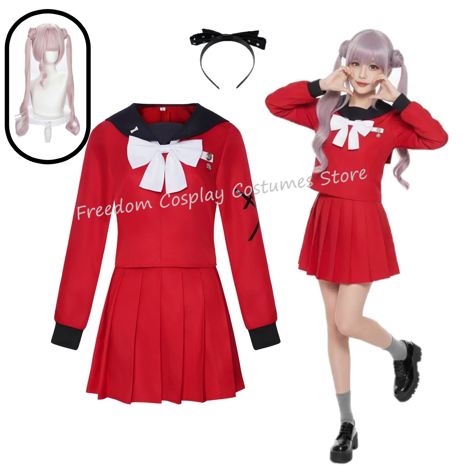 Party Games School - Peruka do cosplayu Kako Tsukumo z