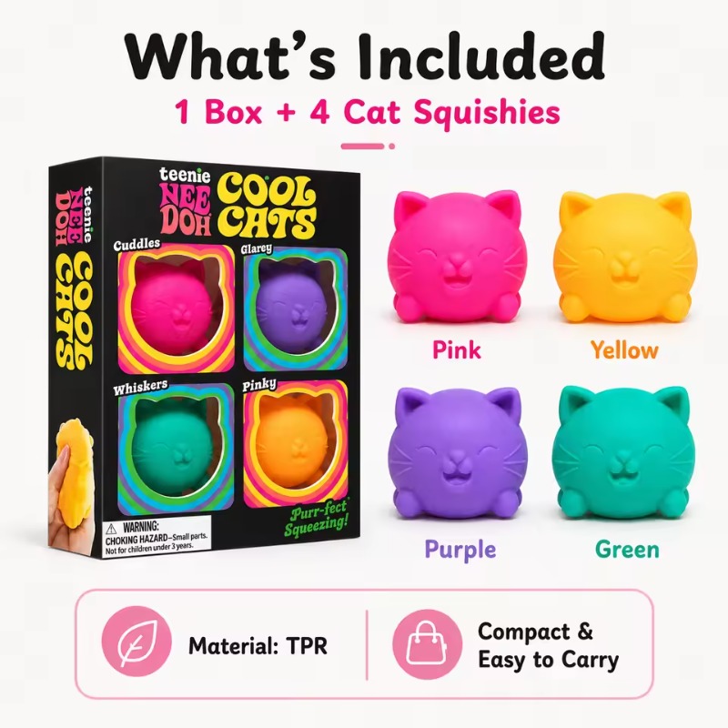Party Games Mini - Popularny zestaw Needoh Mini 4 sztuki,