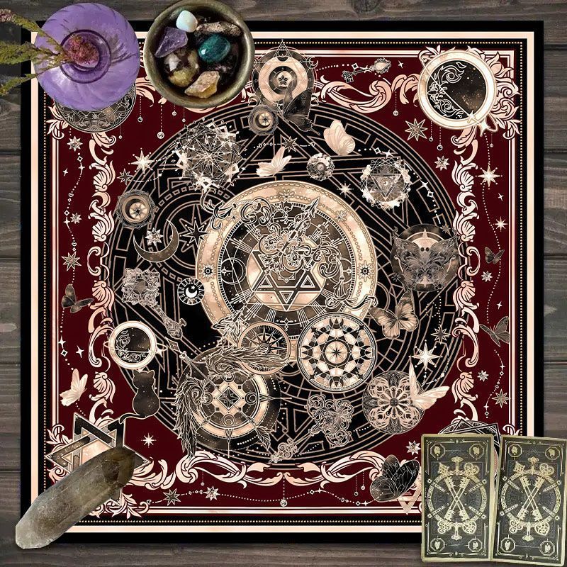Zodiac Party Games - Obrus na Tarota z Wzorem Zodiaku