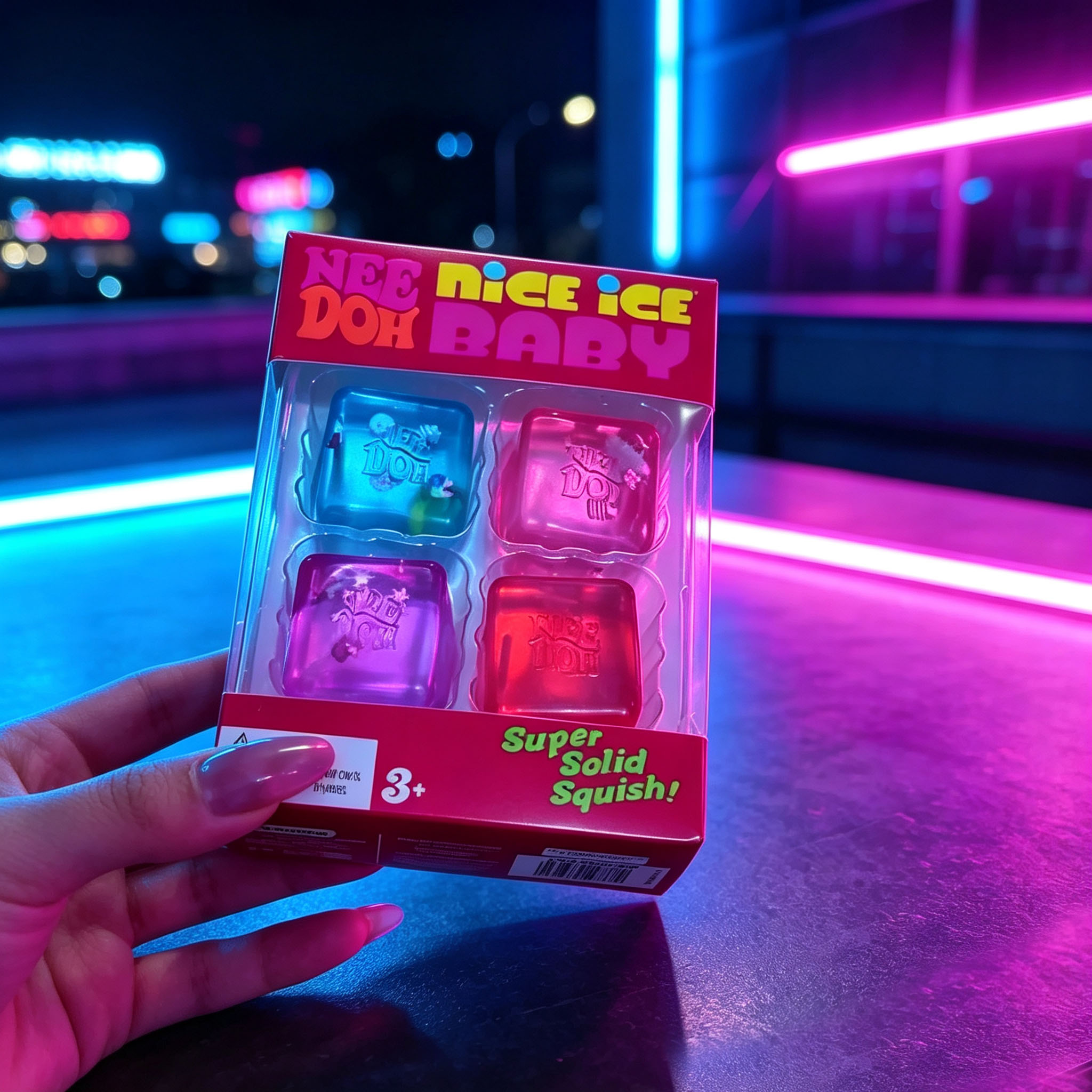 Party Games Mini - Needoh Teenie Nice miękkie kostki lodu