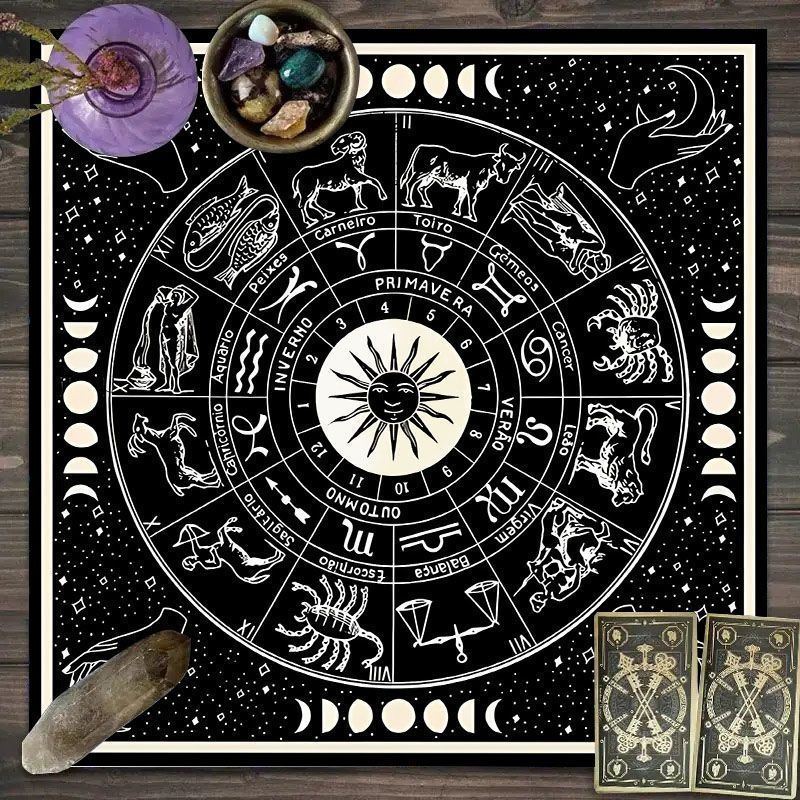 Obrus na Tarota z Wzorami Zodi – Zodiac Party Games recenzja i cena