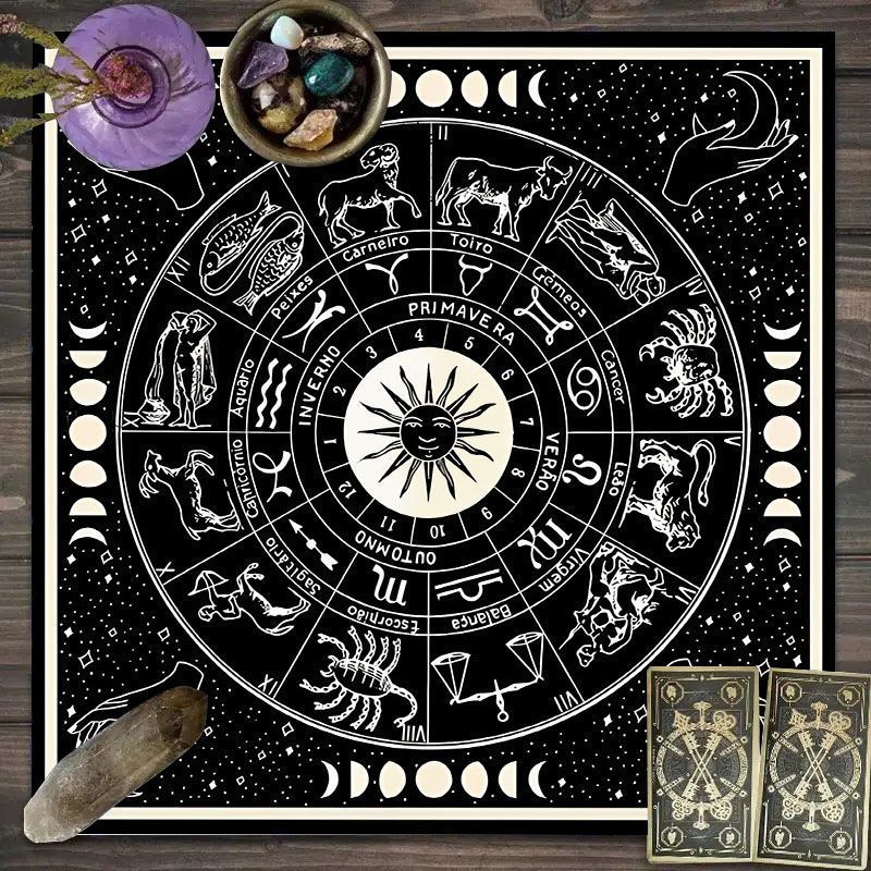 Obrus na Tarota z Wzorem Zodia – Zodiac Party Games recenzja i cena