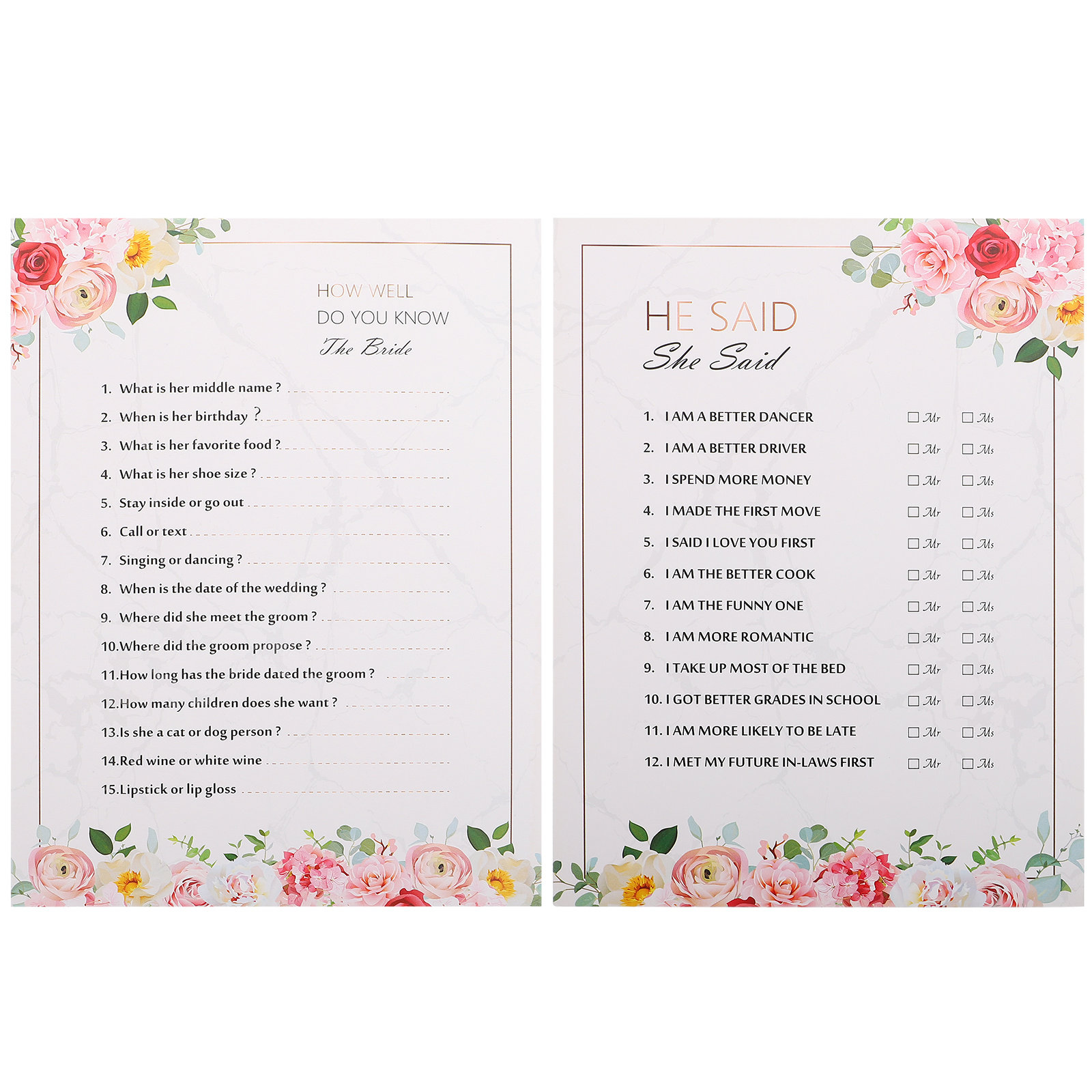 20 sztuk kart z pytaniami – un – Party Games Bachelorette recenzja i cena
